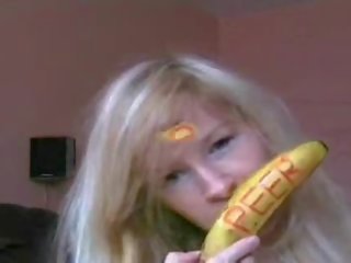 Anal penetration rectumsex dirty clip with a banana