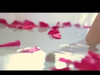 French provocative Mom Seduced In Rose Petal Bath